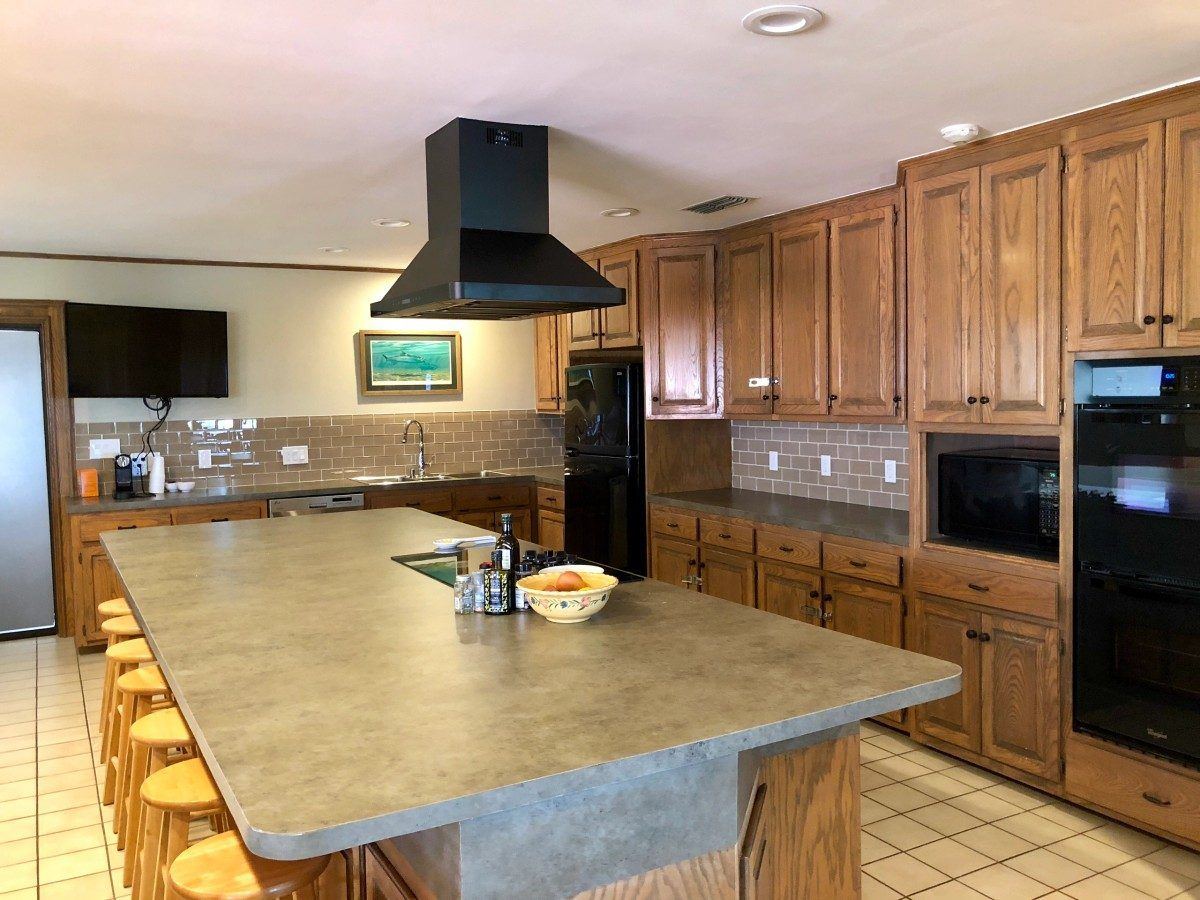 A second full kitchen at the lodge