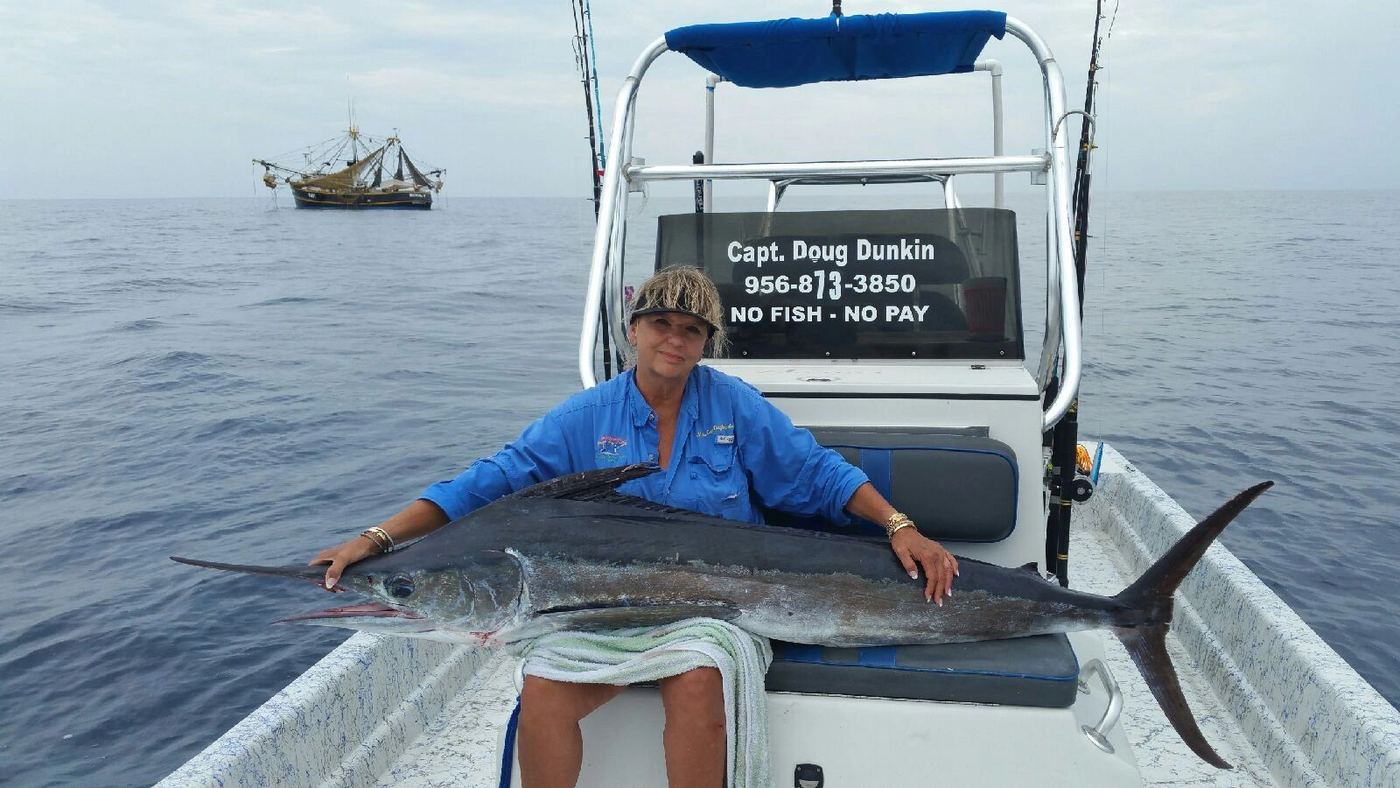 Offshore billfish brought aboard on a Gulf run